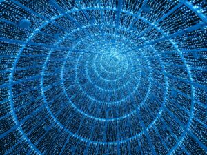 A glowing blue tunnel representing encryption Blogs